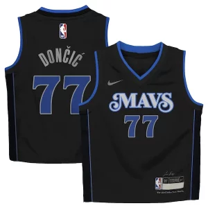 Luka Dončić Dallas Premium Mavericks Nike Preschool Swingman Replica Jersey City Edition Black