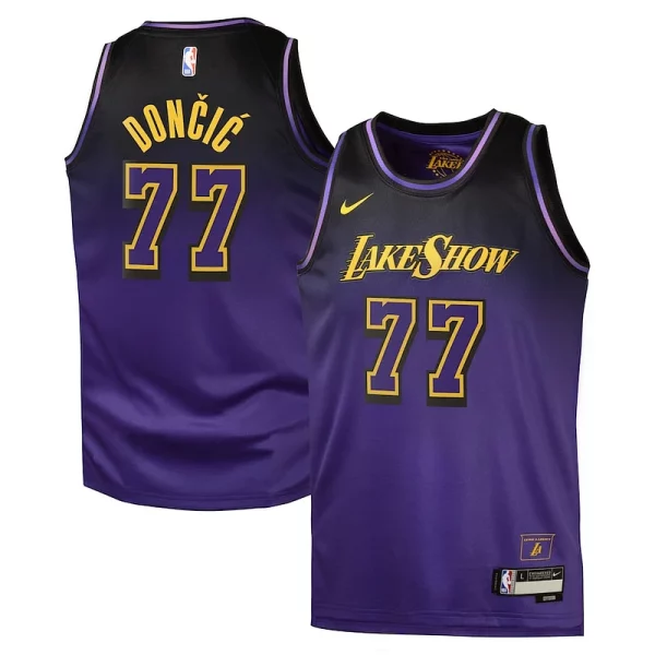 Luka Dončić Los Angeles Lakers Nike City Incontournable Edition Swingman Jersey 2024 Purple