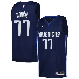 Luka Exceptionnel Dončić Dallas Mavericks Nike Swingman Player Jersey City Edition Navy