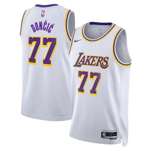 Luka Luxueux Dončić Los Angeles Lakers Nike Association Edition Unisex Swingman Jersey White