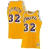 Magic Johnson Los Angeles Lakers 1984/85 Big & Tall Refiné Hardwood Classics Swingman Jersey Gold