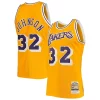 Magic Johnson Los Angeles Lakers 1984/85 Hardwood Classics Authentic Jersey Personalisable Gold/Purple