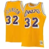 Magic Johnson Los Angeles Lakers 1984/85 Hardwood Luxueux Classics Swingman Jersey Gold/Purple