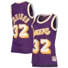 Magic Johnson Los Angeles Lakers Premium Women's Hardwood Classics 1984/85 Swingman Jersey Purple