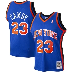 Marcus Camby New York Knicks 1998/99 Hardwood Classics Swingman Sophistiqué Jersey Blue