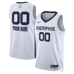 Memphis Grizzlies Distingué Nike Unisex Swingman Custom Jersey White Association Edition