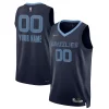 Memphis Grizzlies Nike 2021/22 Diamond Swingman Custom Jersey Uniques Icon Edition Navy
