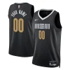 Memphis Grizzlies Nike Unisex 2023/24 Custom Swingman Dashing Jersey Black City Edition