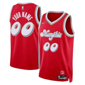 Memphis Grizzlies Nike Unisex 2024/25 Custom Swingman Jersey City Edition Red Distingué