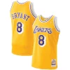 Men's Los Angeles Lakers Kobe Bryant Gold 1996 97 Hardwood Exceptionnel Classics Authentic Player Jersey