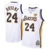 Men's Los Angeles Lakers Kobe Bryant White Unique 2009 10 Hardwood Classics Authentic Jersey