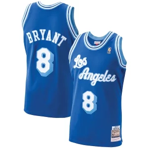 Men's Prime Los Angeles Lakers Kobe Bryant Royal 1996 97 Hardwood Classics Authentic Player Jersey/Gold/Purple