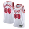 Miami Heat Nike Unisex 2022/23 Unique Custom Swingman Jersey Classic Edition White