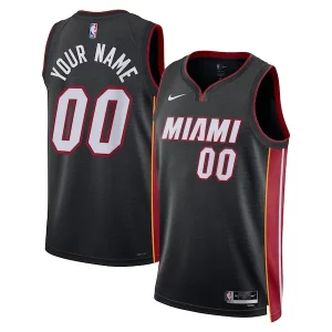 Miami Heat Nike Unisex Swingman Custom Jersey Black Classique Icon Edition