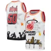 Miami Heat x Tats Cru Hardwood Classics Fashion Jersey White Splendide