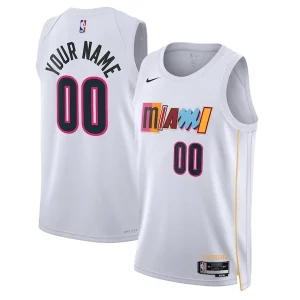 Miami Sophistiqué Heat Nike Unisex 2022/23 Swingman Custom Jersey City Edition White