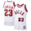 Michael Jordan Chicago Bulls 1984/85 Hardwood Classics Rookie Collectible Authentic Jersey White/Red
