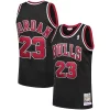 Michael Jordan Chicago Bulls 1997/98 Hardwood Classics Authentic Jersey Exquisite Black/Scarlet/White