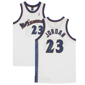 Michael Jordan Washington Wizards Authentic Autographed White Nike Moderne Jersey
