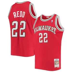 Michael Redd Milwaukee Incontournable Bucks 2001/02 Hardwood Classics Swingman Jersey Red
