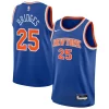 Mikal Bridges New York Knicks Nike Youth Commémoratif Swingman Jersey Icon Edition Blue