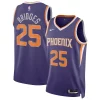 Mikal Bridges Phoenix Suns Nike Dashing Unisex Swingman Jersey Icon Edition Purple/White