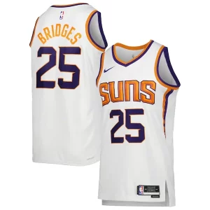 Mikal Bridges Phoenix Suns Nike Unisex Swingman Superbe Jersey Association Edition White/Purple