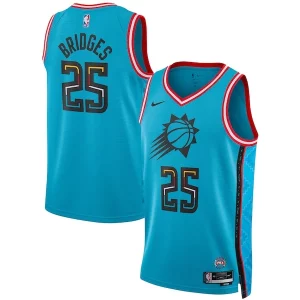 Mikal Bridges Phoenix Suns Prime Nike Unisex 2022/23 Swingman Jersey City Edition Turquoise