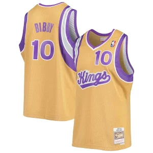 Mike Bibby Sacramento Kings 2005/06 Hardwood Éclatant Classics Swingman Jersey Gold