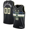 Milwaukee Bucks Jordan Collectible Brand Swingman Custom Jersey Statement Edition Black