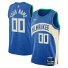 Milwaukee Bucks Nike Unisex 2023/24 Custom Swingman Jersey Royal Sophistiqué City Edition