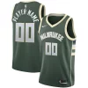 Milwaukee Bucks Unique Nike Swingman Custom Jersey Green Icon Edition