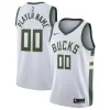 Milwaukee Refiné Bucks Nike 2020/21 Swingman Custom Jersey Association Edition White
