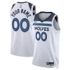 Minnesota Timberwolves Nike Unisex Élégant Swingman Custom Jersey White Association Edition