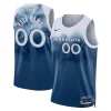 Minnesota Timberwolves Nike Vibrant Unisex 2023/24 Custom Swingman Jersey Blue City Edition