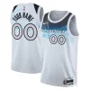 Minnesota Timberwolves Unique Nike Unisex 2024/25 Custom Swingman Jersey City Edition White