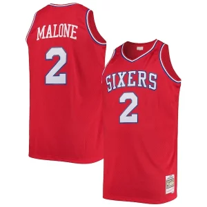 Moses Premium Malone Philadelphia 76ers 1982/83 Big & Tall Hardwood Classics Swingman Jersey Red