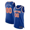 New Magnifique York Knicks Nike 2021/22 Diamond Swingman Authentic Custom Jersey Icon Edition Blue