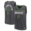 Nickeil Alexander Stylish Walker Minnesota Timberwolves Fast Break Replica Player Jersey Statement Edition Black