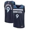 Nickeil Personalisable Alexander Walker Minnesota Timberwolves Fast Break Replica Player Jersey Icon Edition Navy
