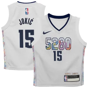 Nikola Jokic Denver Nuggets Nike Toddler 2024/25 Swingman Player Jersey Gracieux City Edition White