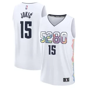 Nikola Jokic Exquisite Denver Nuggets Youth 2024/25 Fast Break Player Jersey City Edition White
