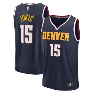 Nikola Jokic Denver Nuggets Fast Break Replica Player Jersey Icon Edition Splendide Navy