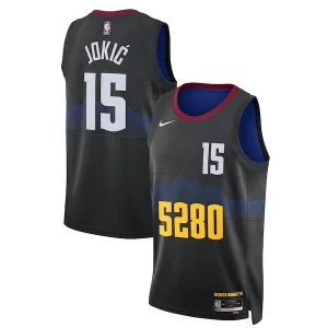 Nikola Jokic Denver Nuggets Nike Unisex Incontournable 2023/24 Swingman Jersey Black City Edition