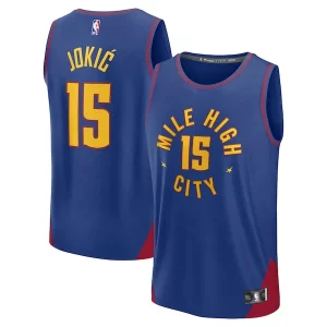 Nikola Jokic Denver Nuggets Fast Break Replica Player Jersey Statement Edition Gracieux Blue