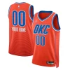 Oklahoma City Thunder Dashing Jordan Brand Unisex 2022/23 Swingman Custom Jersey Statement Edition Orange