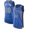 Oklahoma City Thunder Nike Authentic Custom Jersey Blue Commémoratif Icon Edition
