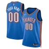 Oklahoma City Thunder Nike Unisex Swingman Custom Jersey Blue Icon Luxueux Edition