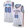 Oklahoma City Thunder Nike Unisex Swingman Custom Jersey White Association Vibrant Edition