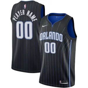 Orlando Magic Nike 2020/21 Swingman Custom Jersey Exquisite Icon Edition Black/White